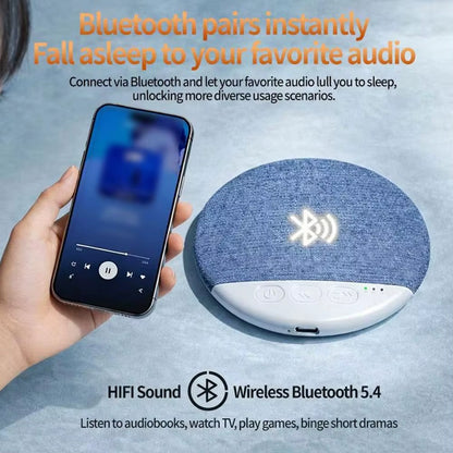 Bluetooth Pillow Speaker Wireless Sleep Music Player under Pillow White Noise Machine 9D Stereo Timer Auto-Off for Insomnia